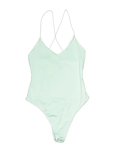 Pre-owned Bershka Bodysuit In Green