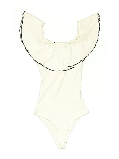 Pre-owned Bershka Bodysuit In White