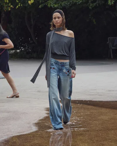 Bershka Boyfriend Jeans In Multi