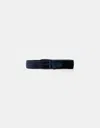 Bershka Braided Belt In Blue