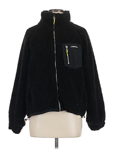 Pre-owned Bershka Cardigan Sweater In Black