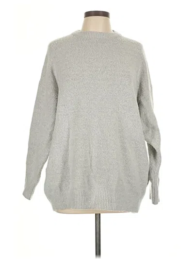 Pre-owned Bershka Cardigan Sweater In Gray