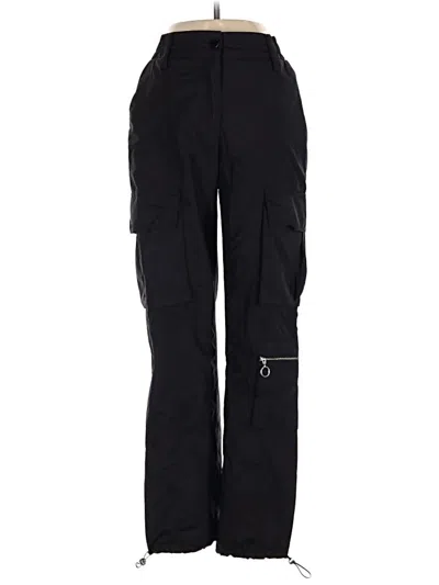 Pre-owned Bershka Cargo Pants In Black
