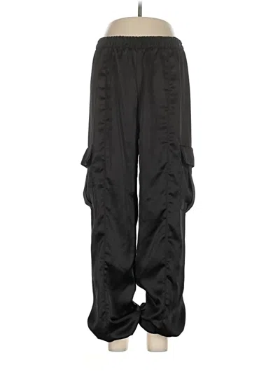 Pre-owned Bershka Cargo Pants In Black