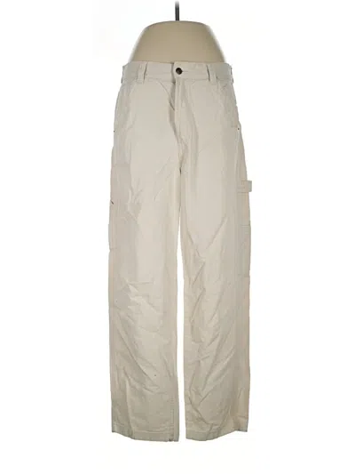 Pre-owned Bershka Cargo Pants In Ivory
