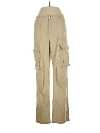 Pre-owned Bershka Cargo Pants In Tan