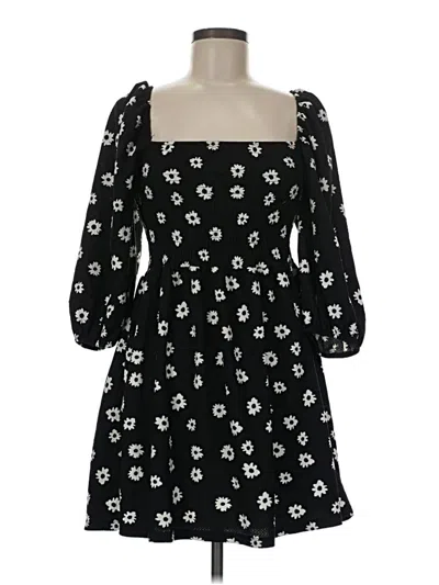 Pre-owned Bershka Casual Dress In Black
