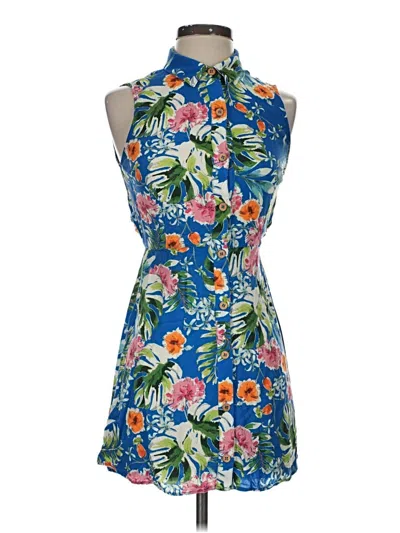 Pre-owned Bershka Casual Dress In Blue