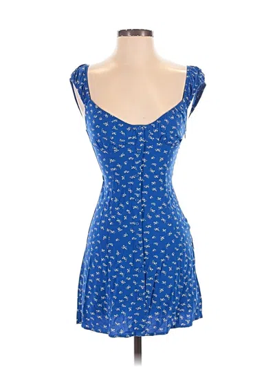 Pre-owned Bershka Casual Dress In Blue