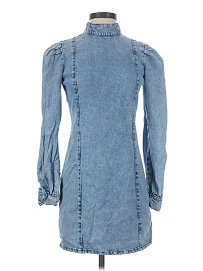 Pre-owned Bershka Casual Dress In Blue