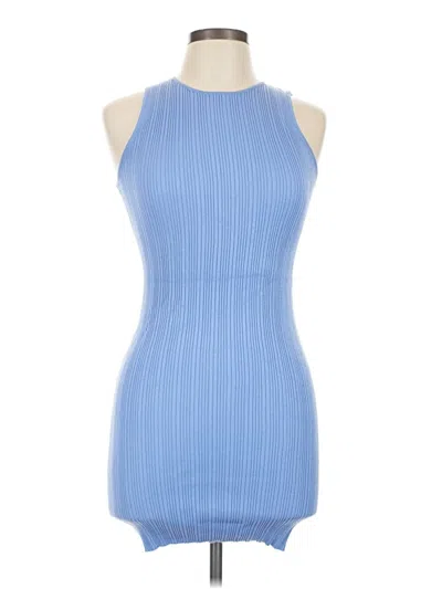 Pre-owned Bershka Casual Dress In Blue