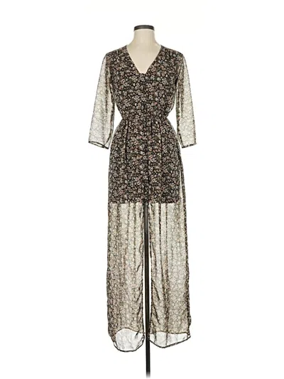 Pre-owned Bershka Casual Dress In Brown