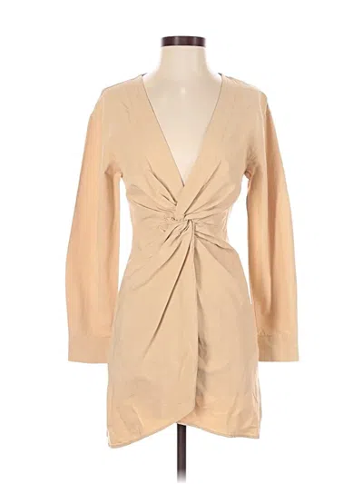 Pre-owned Bershka Casual Dress In Brown