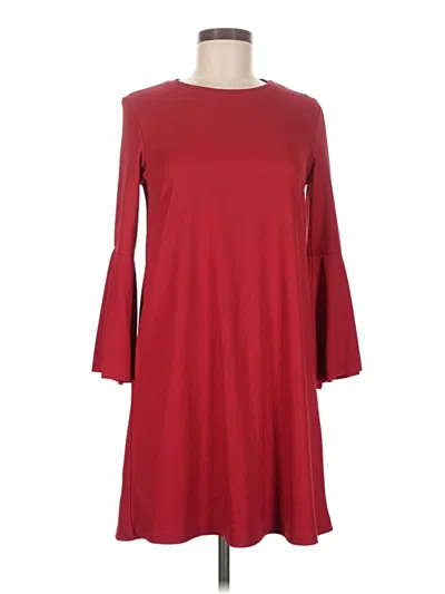 Pre-owned Bershka Casual Dress In Burgundy