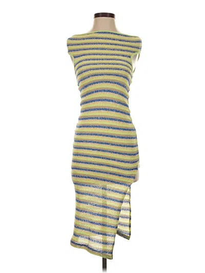 Pre-owned Bershka Casual Dress In Gold