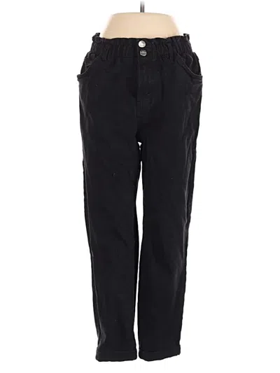 Pre-owned Bershka Casual Pants In Black