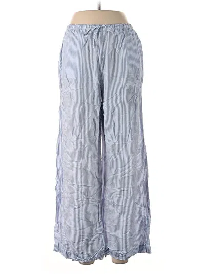 Pre-owned Bershka Casual Pants In Blue