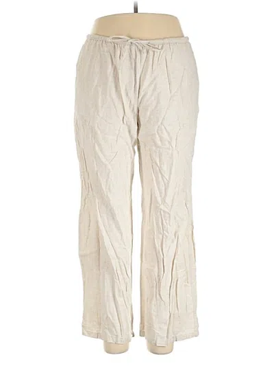 Pre-owned Bershka Casual Pants In Ivory