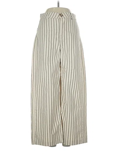 Pre-owned Bershka Casual Pants In Ivory