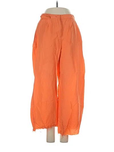 Pre-owned Bershka Casual Pants In Orange
