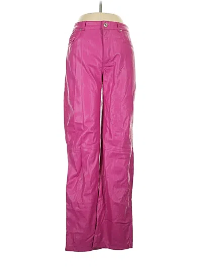 Pre-owned Bershka Casual Pants In Pink