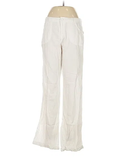 Pre-owned Bershka Casual Pants In White