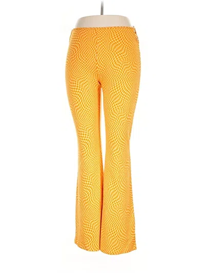 Pre-owned Bershka Casual Pants In Yellow