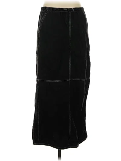 Pre-owned Bershka Casual Skirt In Black
