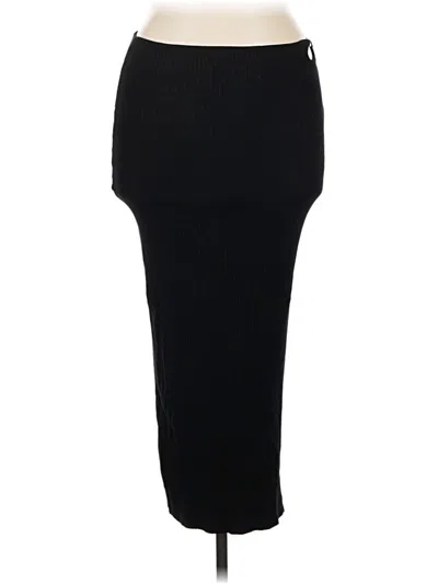 Pre-owned Bershka Casual Skirt In Black