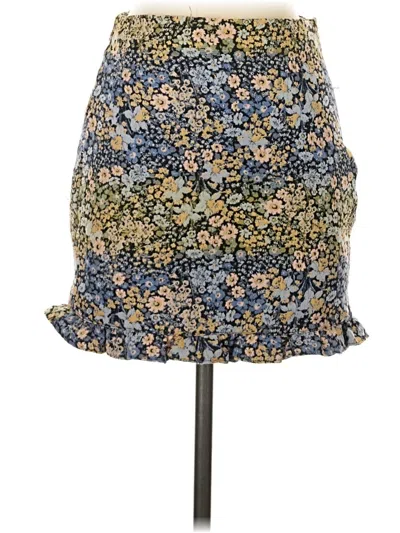 Pre-owned Bershka Casual Skirt In Blue