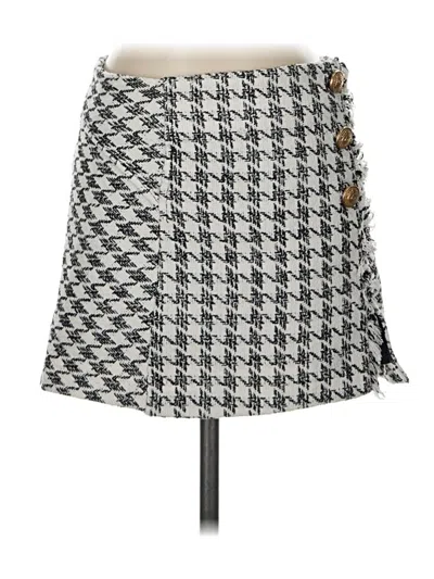 Pre-owned Bershka Casual Skirt In Gray