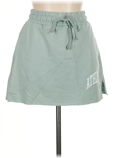 Pre-owned Bershka Casual Skirt In Green