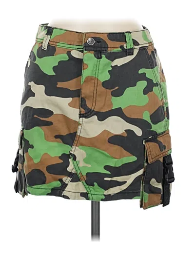 Pre-owned Bershka Casual Skirt In Green