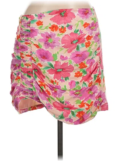 Pre-owned Bershka Casual Skirt In Pink