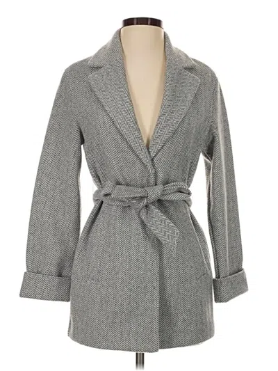 Pre-owned Bershka Coat In Gray