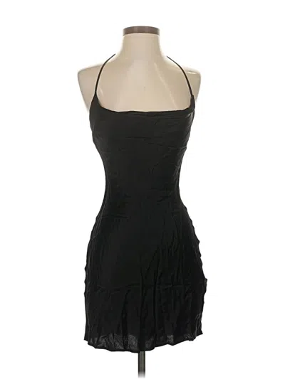 Pre-owned Bershka Cocktail Dress In Black