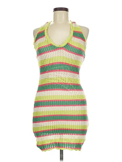 Pre-owned Bershka Cocktail Dress In Green