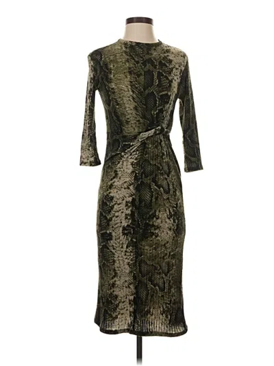 Pre-owned Bershka Cocktail Dress In Green