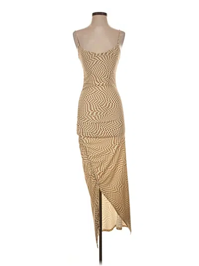 Pre-owned Bershka Cocktail Dress In Tan