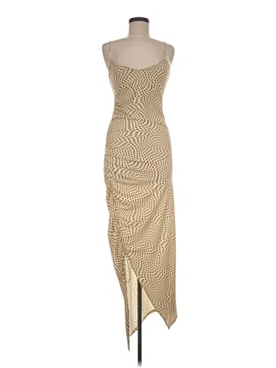 Pre-owned Bershka Cocktail Dress In Tan