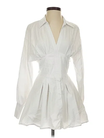 Pre-owned Bershka Cocktail Dress In White