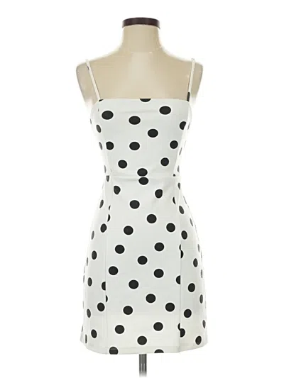 Pre-owned Bershka Cocktail Dress In White