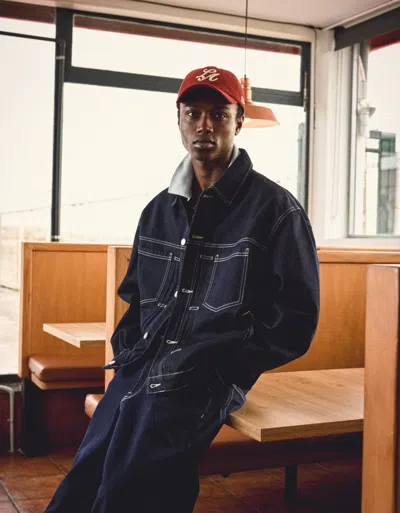 Bershka Denim Jacket In Blue