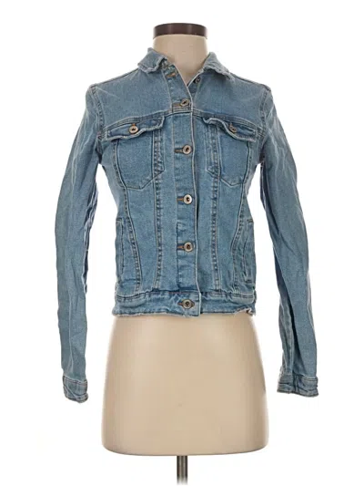 Pre-owned Bershka Denim Jacket In Blue