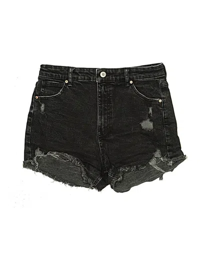 Pre-owned Bershka Denim Shorts In Black