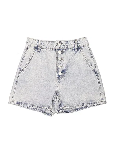 Pre-owned Bershka Denim Shorts In Blue