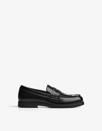 Bershka Disney Loafers In Black