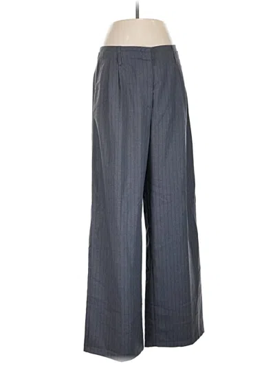 Pre-owned Bershka Dress Pants In Gray