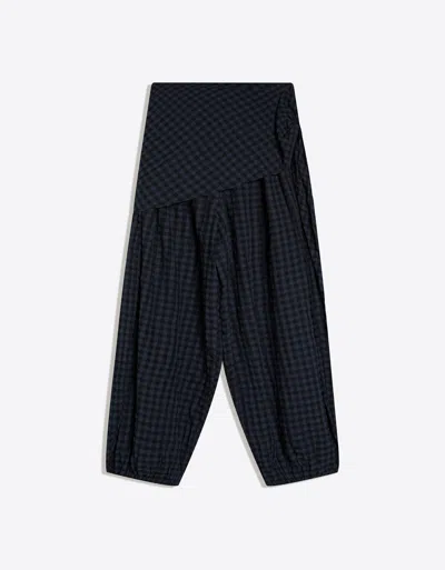 Bershka Drop Crotch Pants With Scarf In Multi
