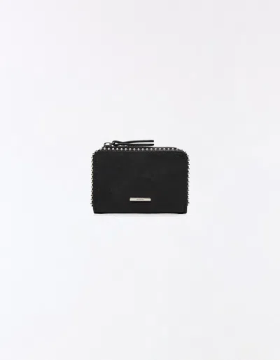 Bershka Faux Suede Purse In Black